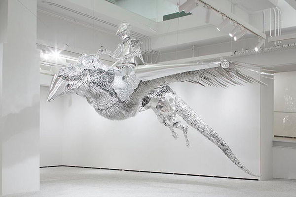 Obsessively Detailed Sculptures Made Out of Aluminum Foil by