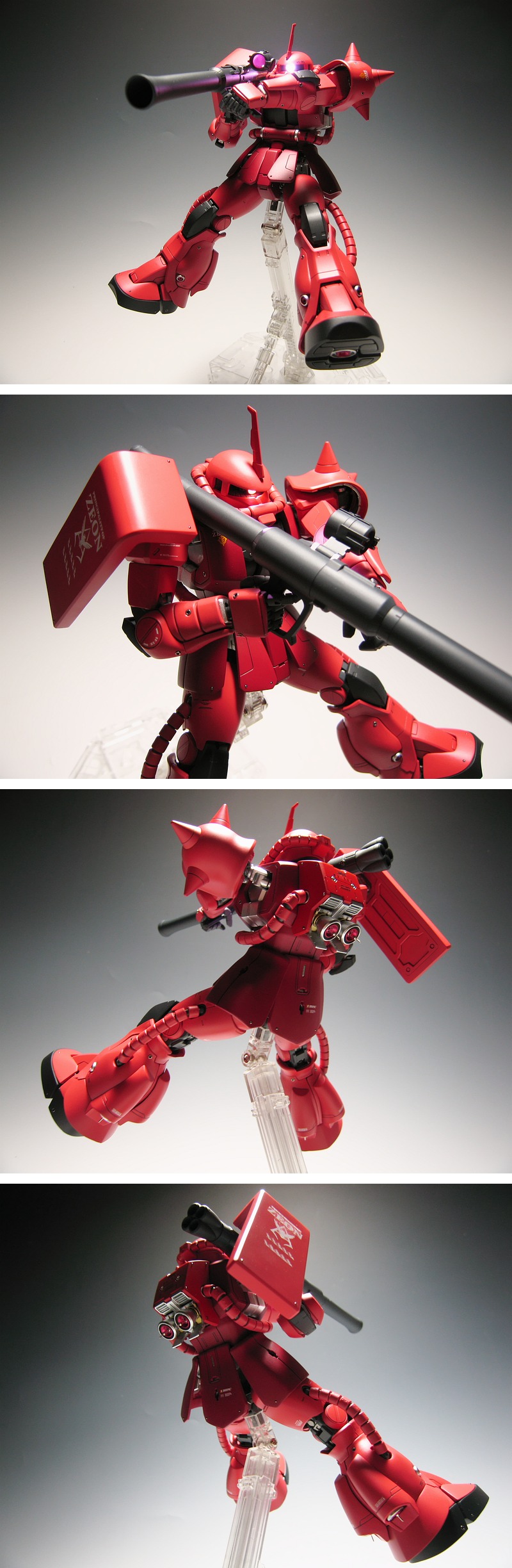 EVOLVE WORKS MG 1/100 シャア専用ザクII Ver.2.0 モノアイLED発光 PG