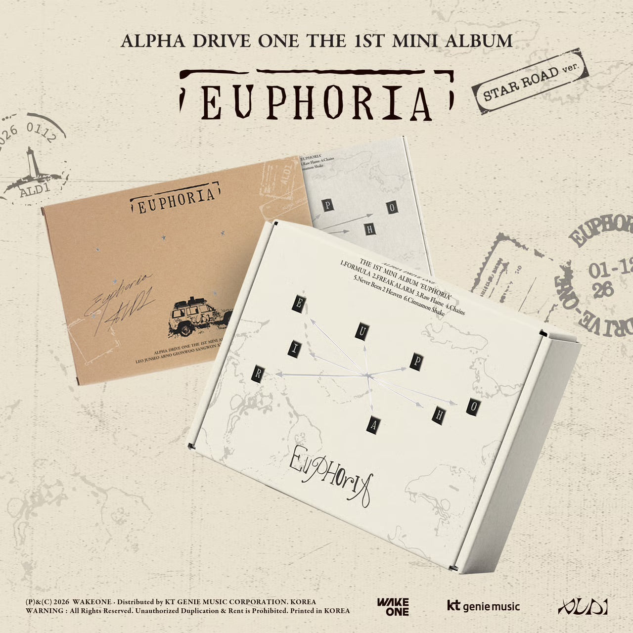 ALPHA DRIVE ONE 1st Mini Album - [EUPHORIA] (STAR ROAD ver.) – EVE