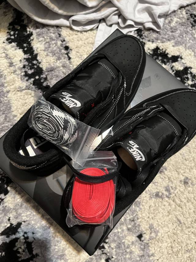 Travis Scott x Air Jordan 1 Low OG SP 'Black Phantom' | Kixify