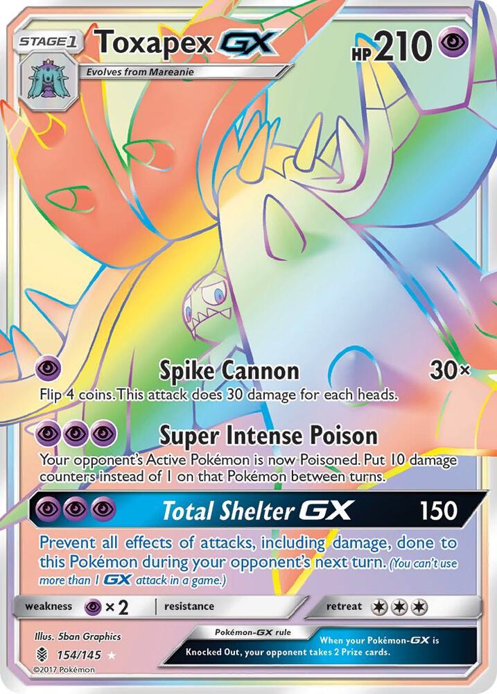 Toxapex GX (Secret) - SM - Guardians Rising - Pokemon - TCGplayer.com