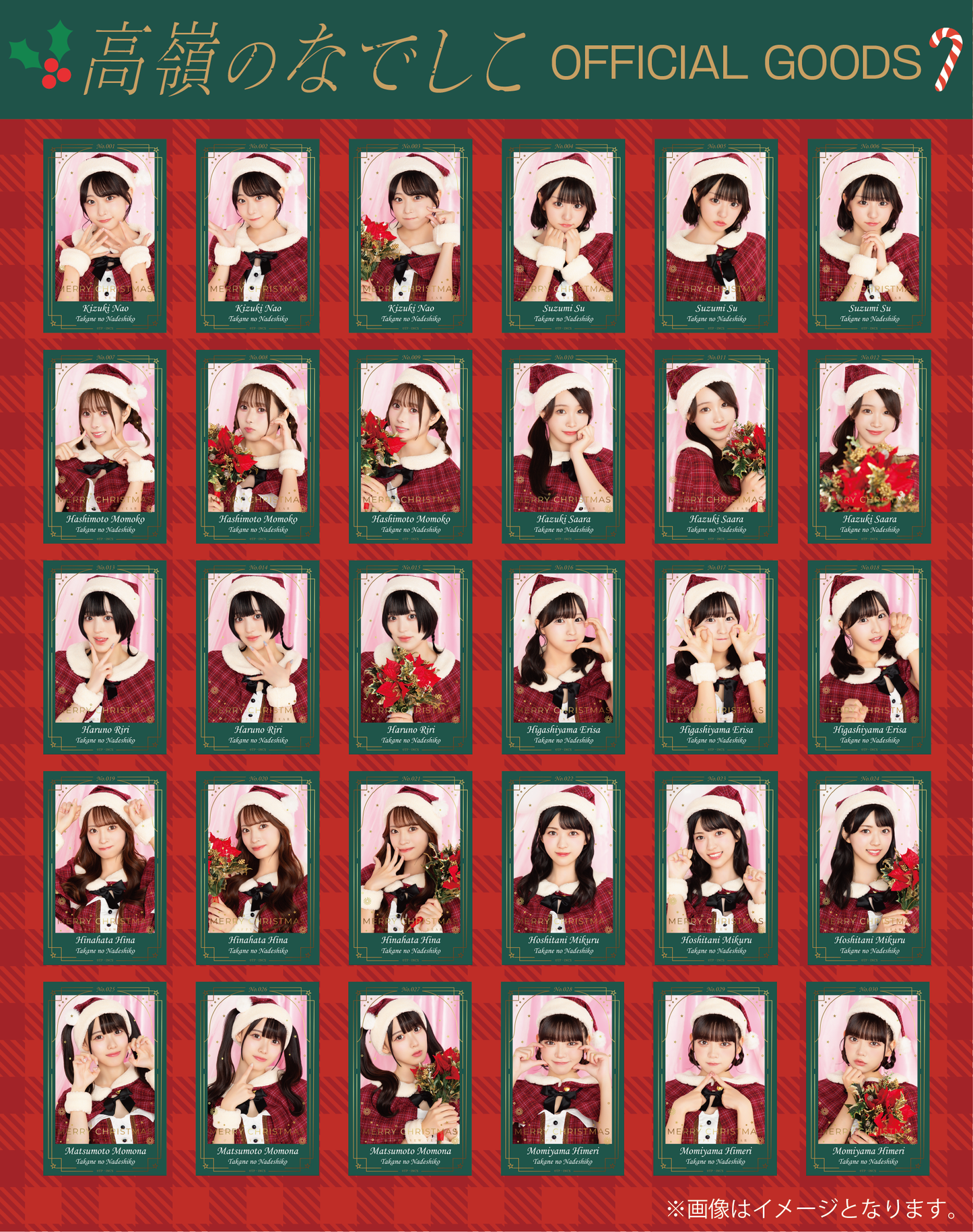 ミニフォトカードセット「クリスマス2024」ver. – 高嶺のなでしこ