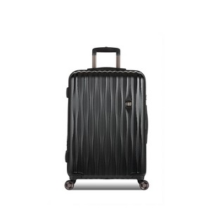 SWISSGEAR Energie Hardside Medium Checked Spinner Suitcase - Black