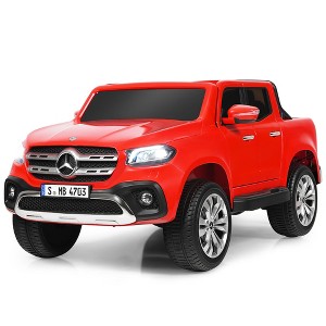 Costway Licensed Mercedes Benz x Class 12V 2-Seater Kids Ride On