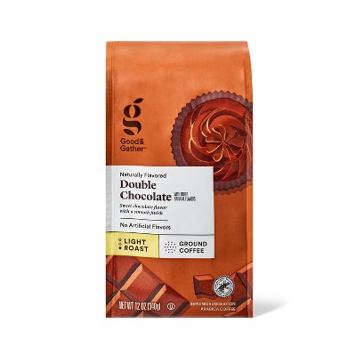 Naturally Flavored Double Chocolate Light Roast Ground Coffee 12oz
