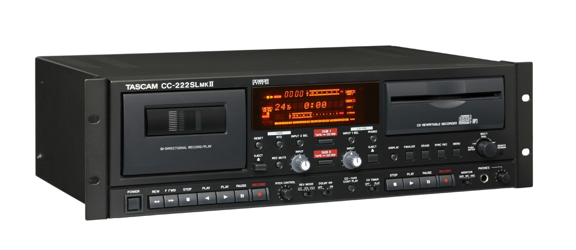 CC-222SLMKII | 業務用CDレコーダー/カセットデッキ | TASCAM (日本)