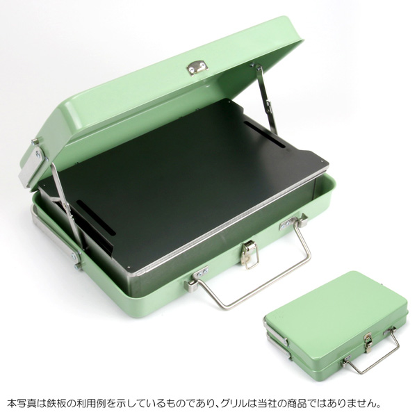 ロゴス グリルアタッシュS対応グリルプレート：バーベキュー鉄板の加工