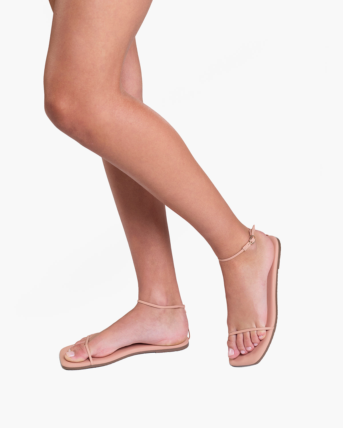 Square Toe Twiggy in Nude Beach | Women's Flip-Flops | TKEES – TKEES