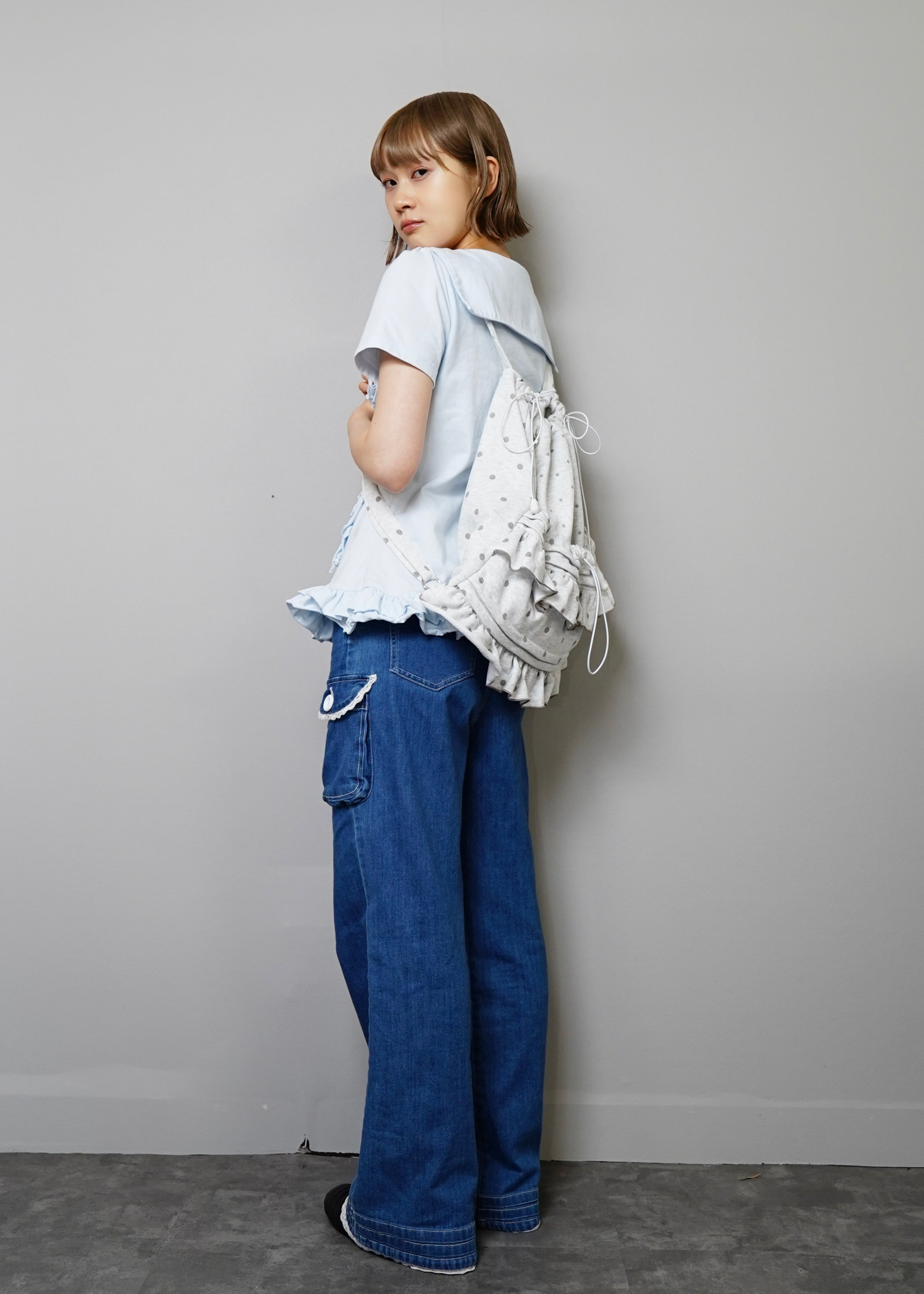 dot frill knapsack – Tie.Me