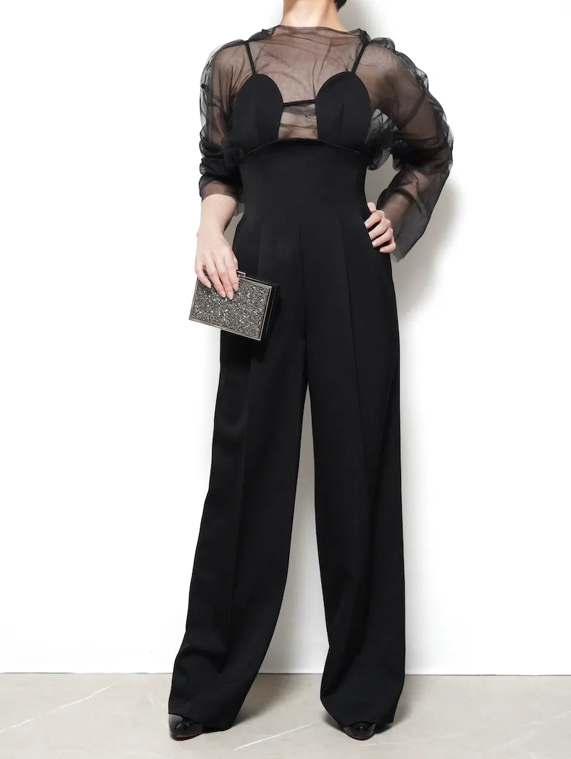 FETICO（フェティコ） 2WAYブラジャンプスーツ（ブラック/サイズ1