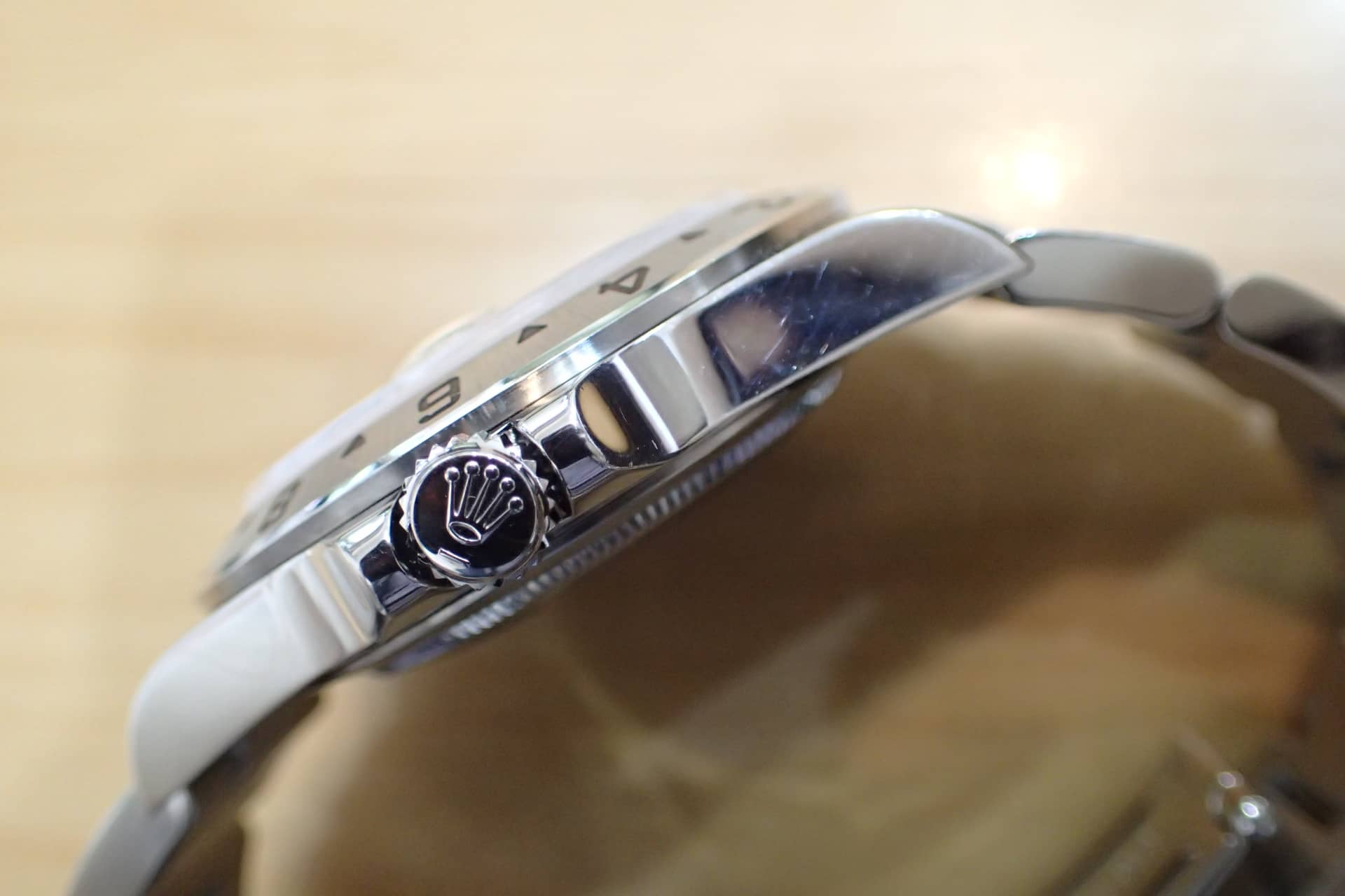 中古品【ROLEX】ロレックス エクスプローラーⅡ Ref.16570 黒文字盤/D