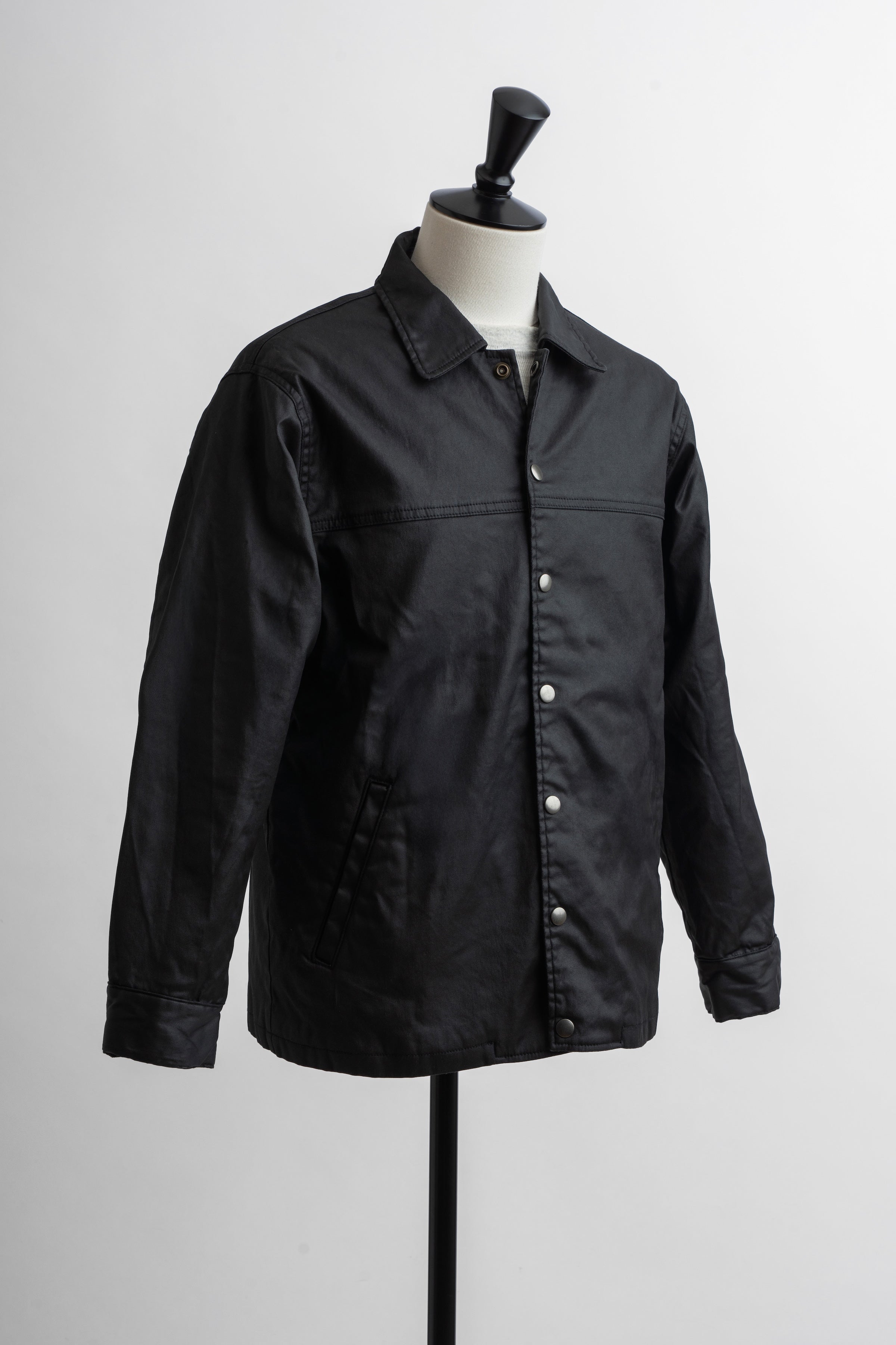 Coated Denim Coach Jacket - Black – THE TRUNK SHOW Kojima