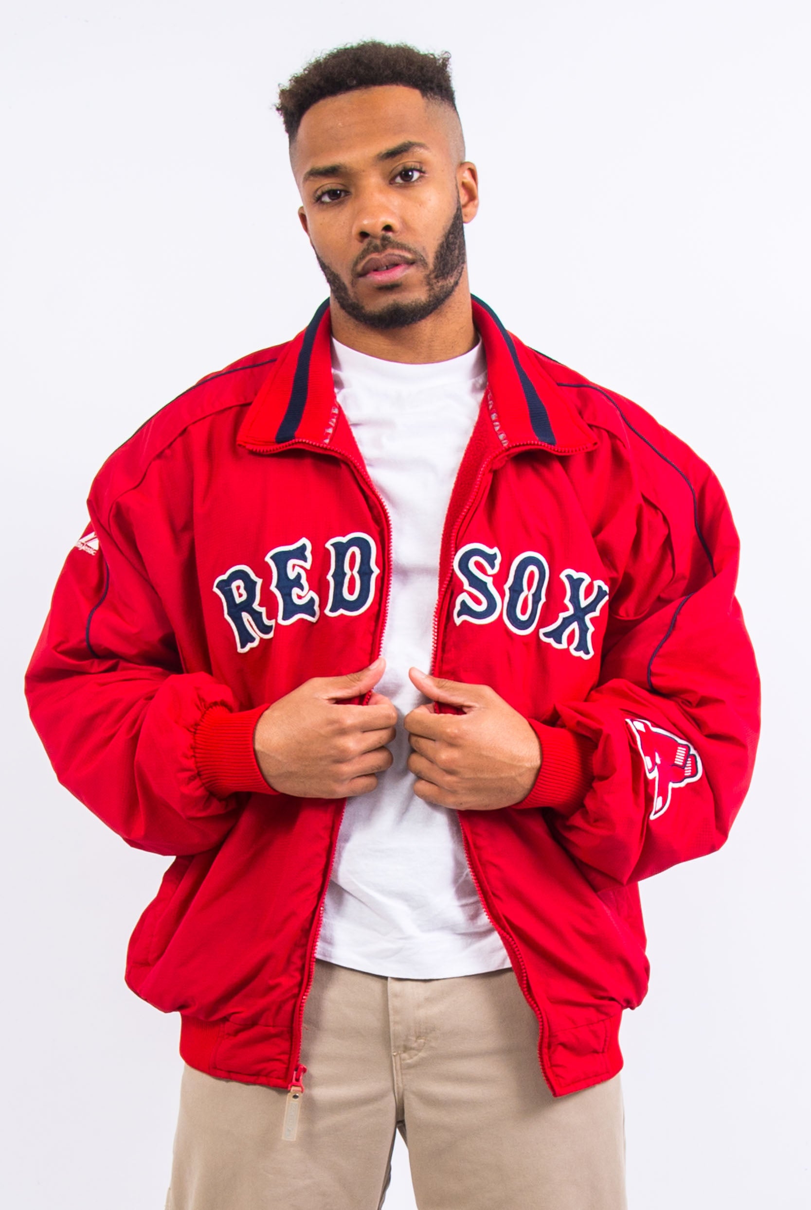 Majestic Red Sox MLB Padded Jacket – The Vintage Scene