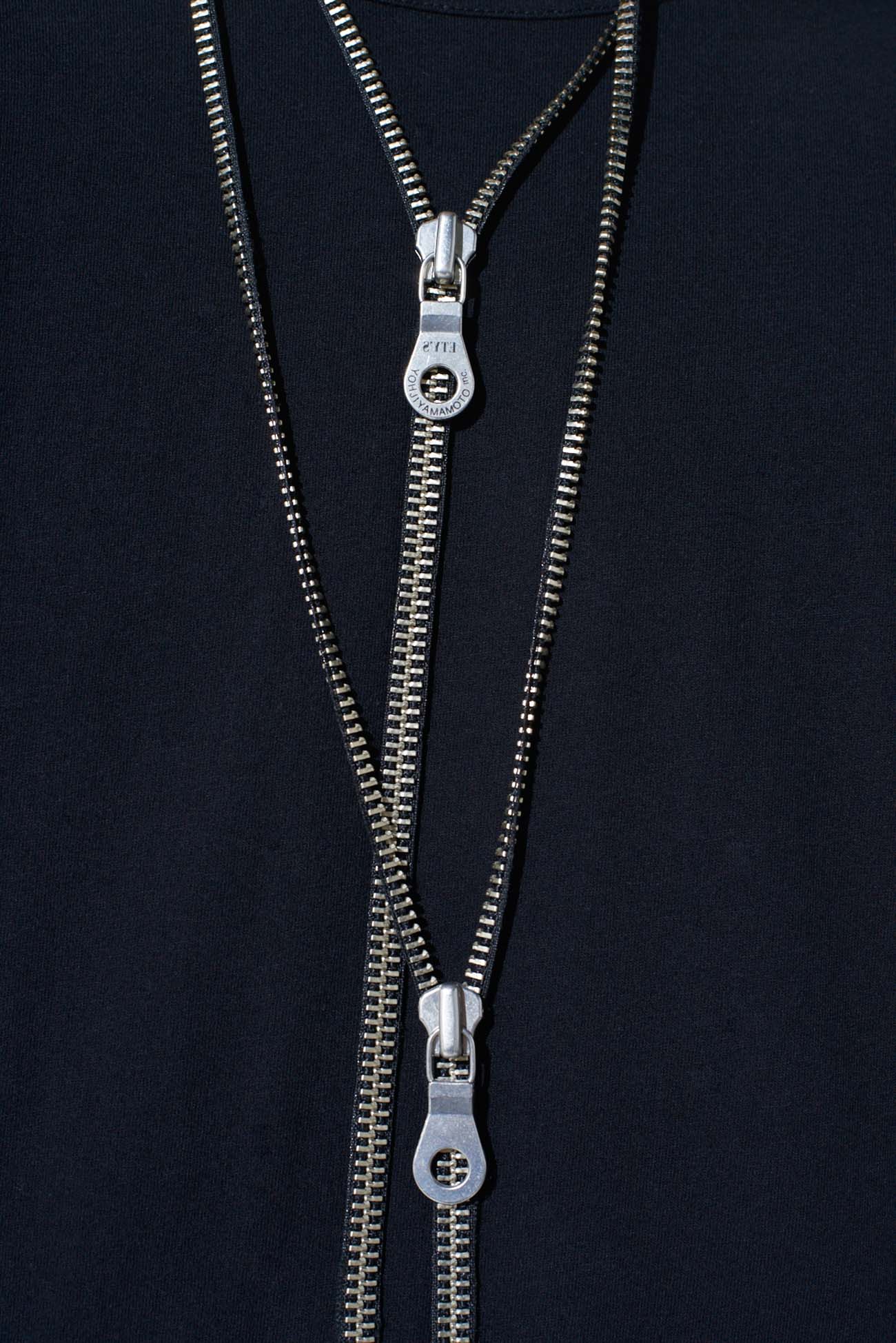 LAYERED ZIPPER NECKLACE(FREE SIZE Black): S'YTE｜THE SHOP YOHJI