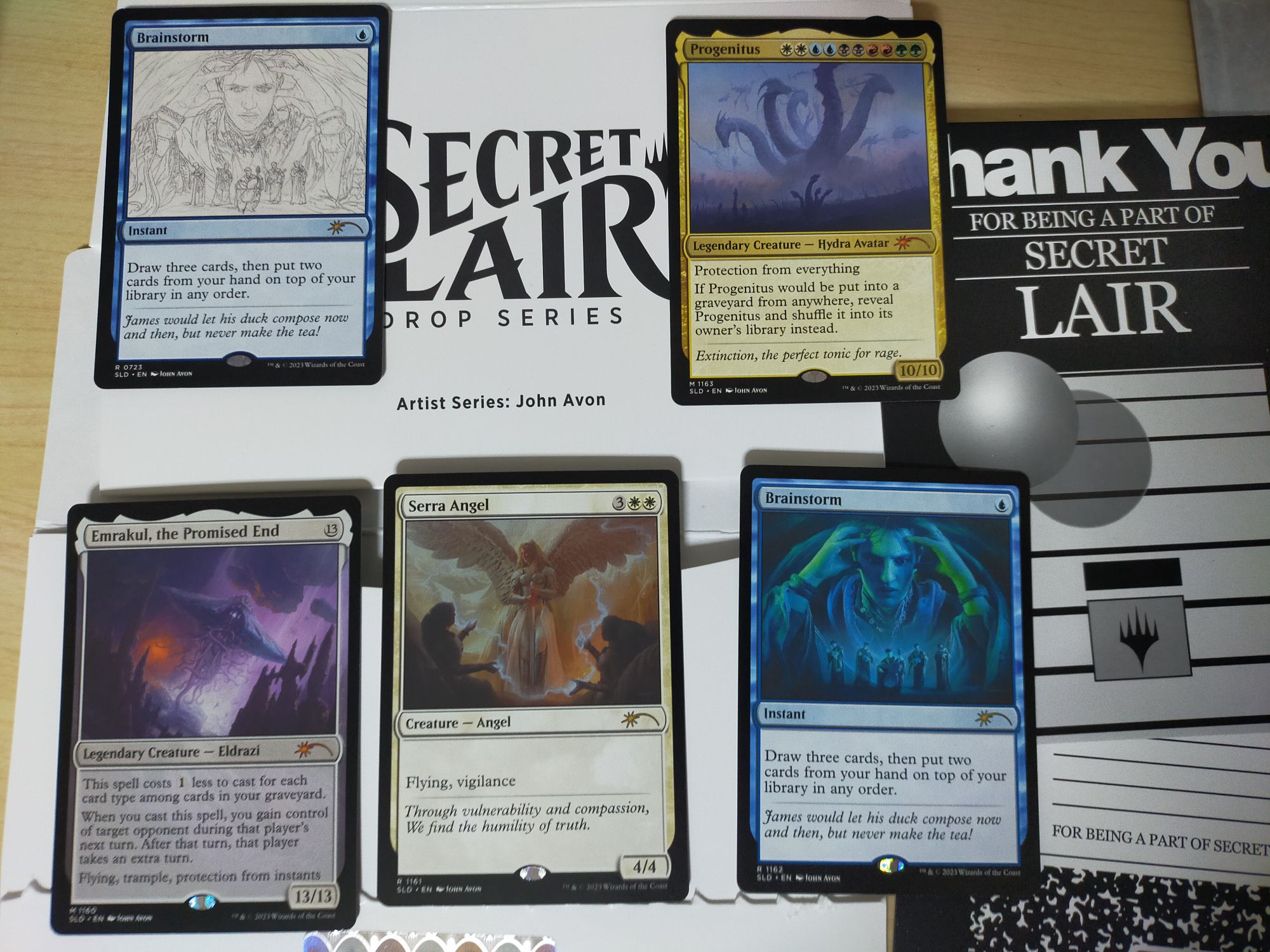 MTG】John AvonのSecret Lairが届いた。やったー。（通常版の方が