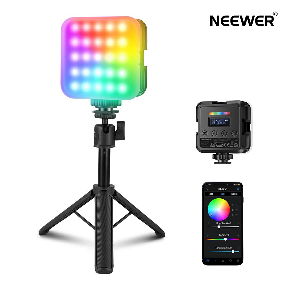 楽天市場】Soonpho RGB LEDビデオライト 撮影用ライト 2500-8500K無