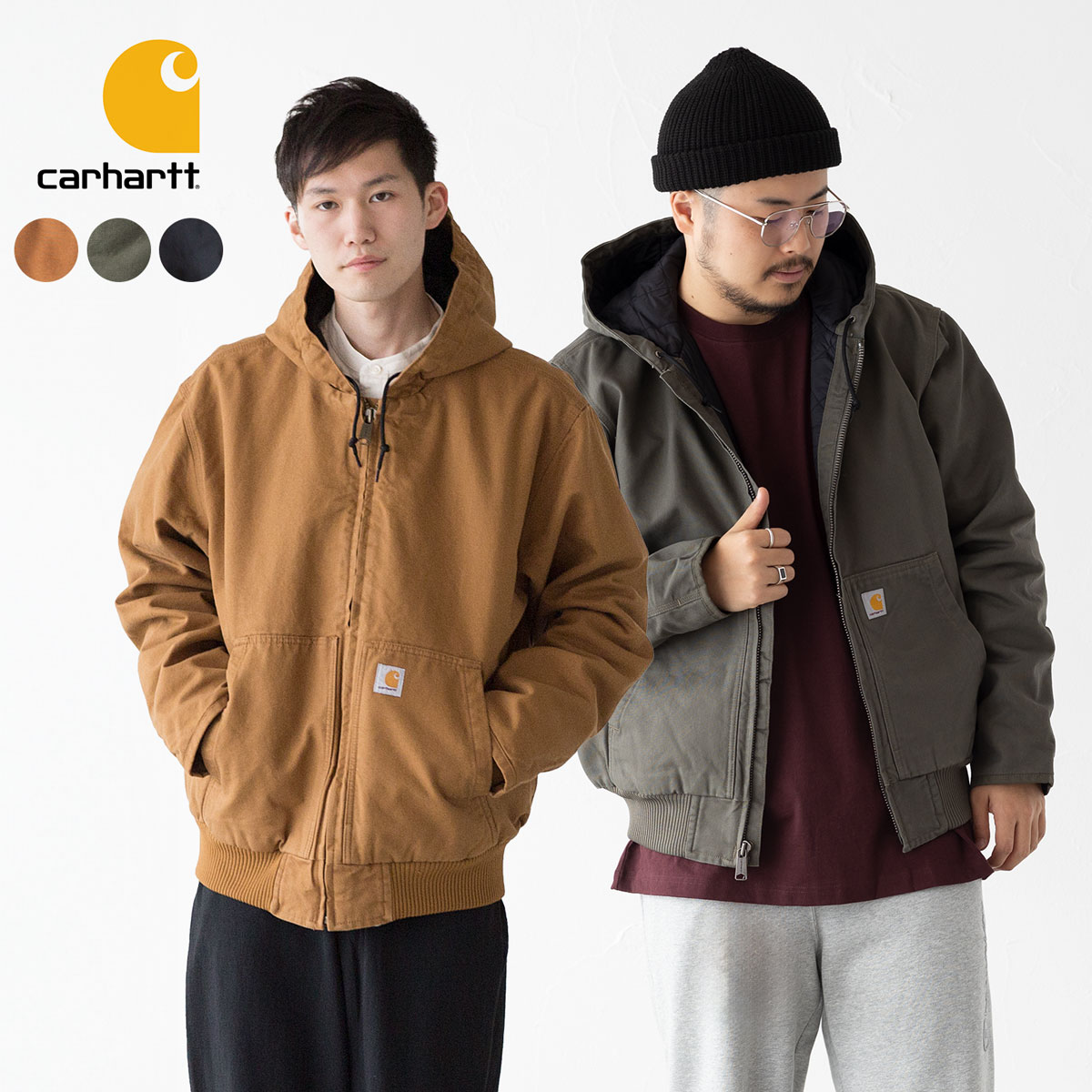 楽天市場】カーハート アクティブ ジャケット カーキの通販