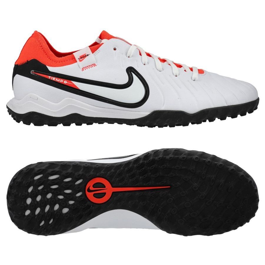 Nike Tiempo Legend 10 Pro TF Ready - White/Black/Bright Crimson