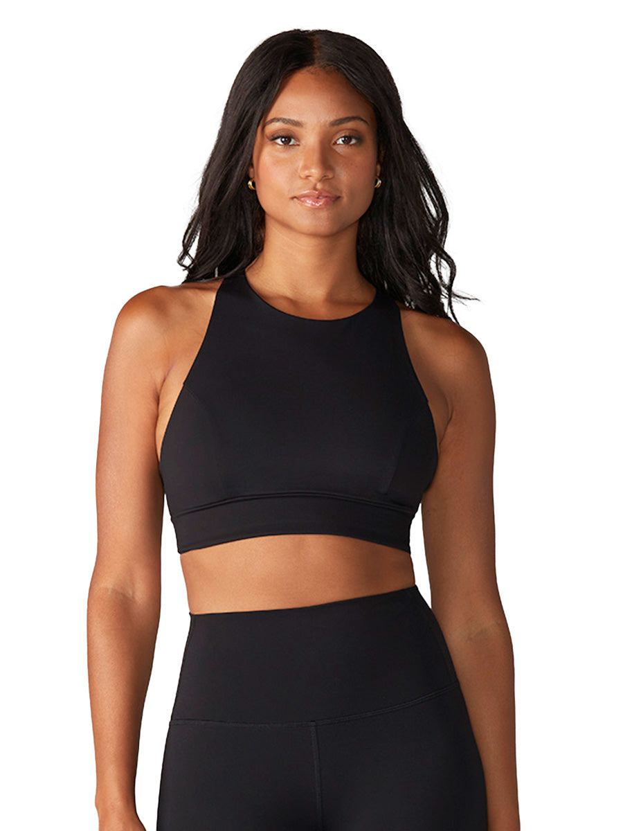 SUKALA 【SUKALA】ウエーブリブアクティブクロップドトップス ブラック