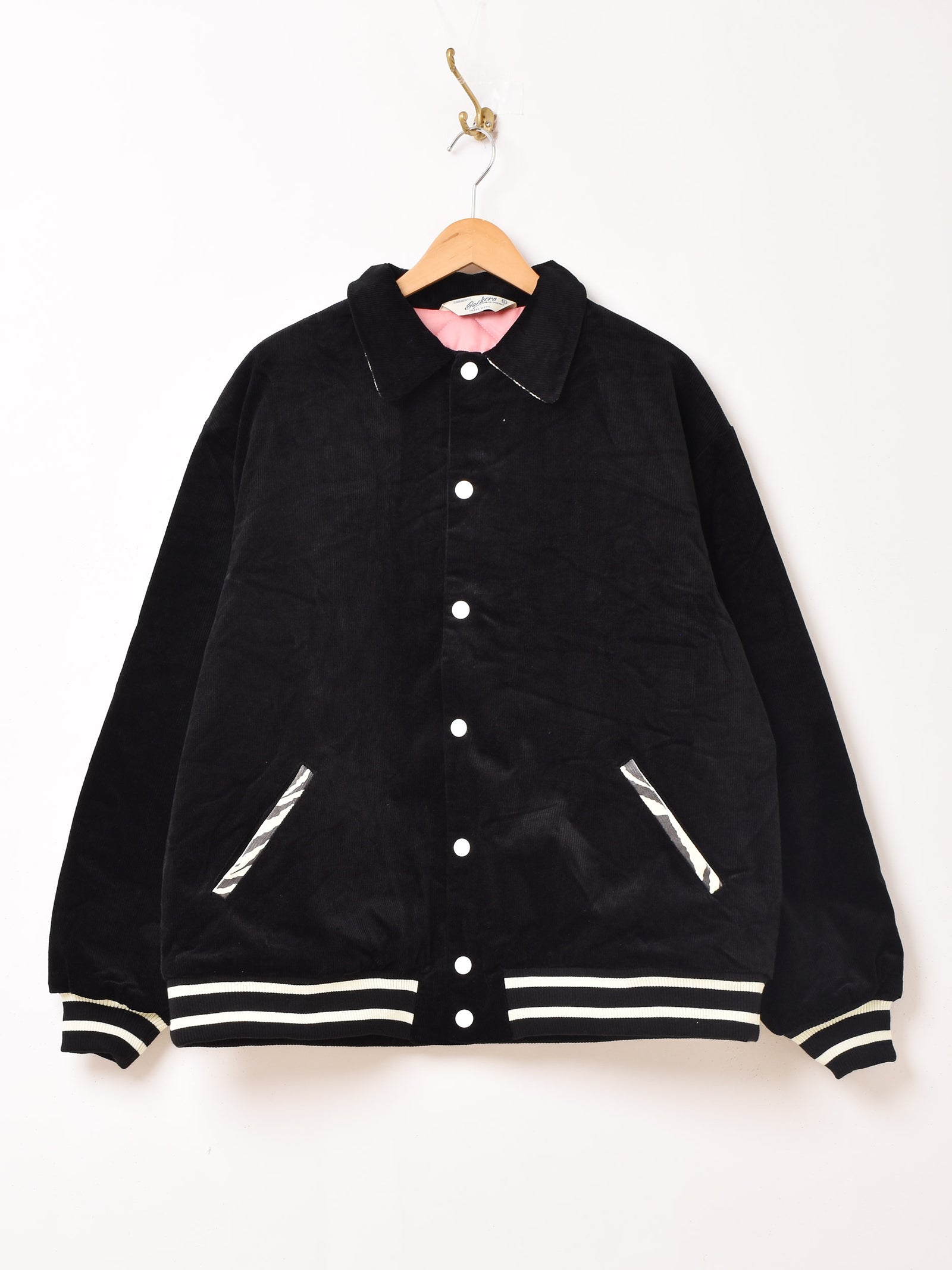 3色展開】Backers ゼブラ コーデュロイ 襟付き スタジアムジャケット