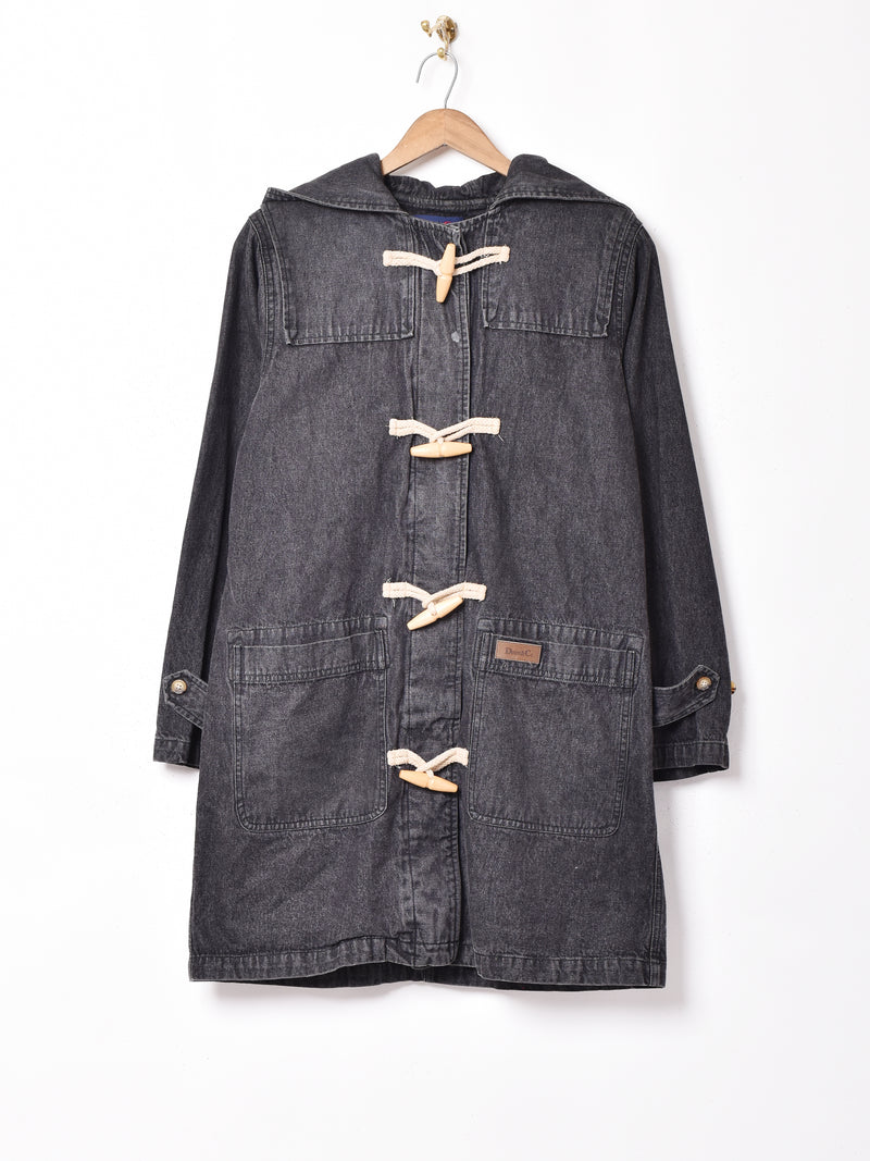 ブラックデニム ダッフルコート – 古着屋Top of the Hillのネット通販