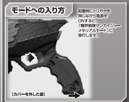 スーパー戦隊ブログVol.182 ギアトリンガー MEMORIAL EDITION 取説より