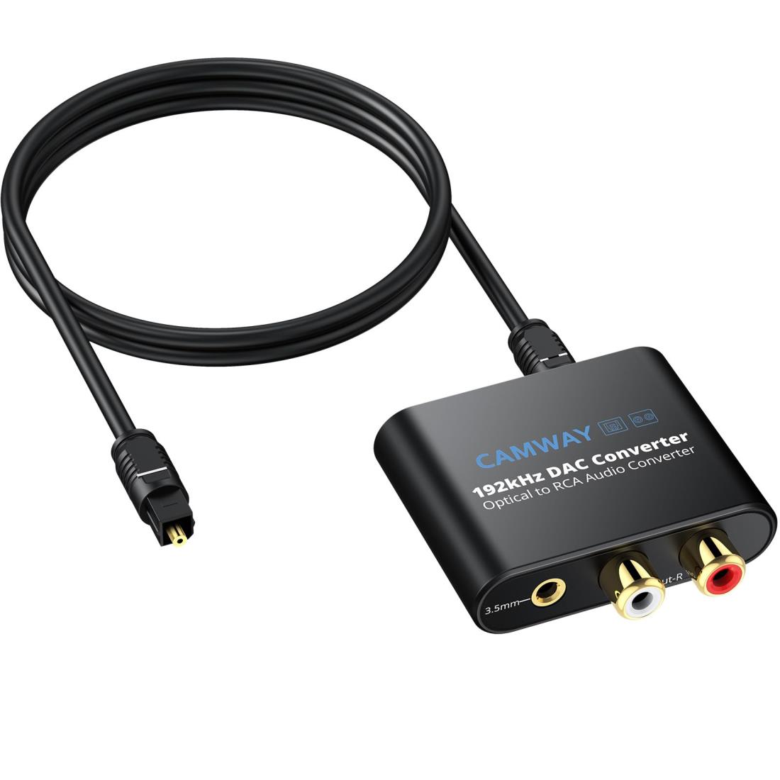 楽天市場】CAMWAY 192kHz 光デジタル アナログ 音声変換器 DAC変換器