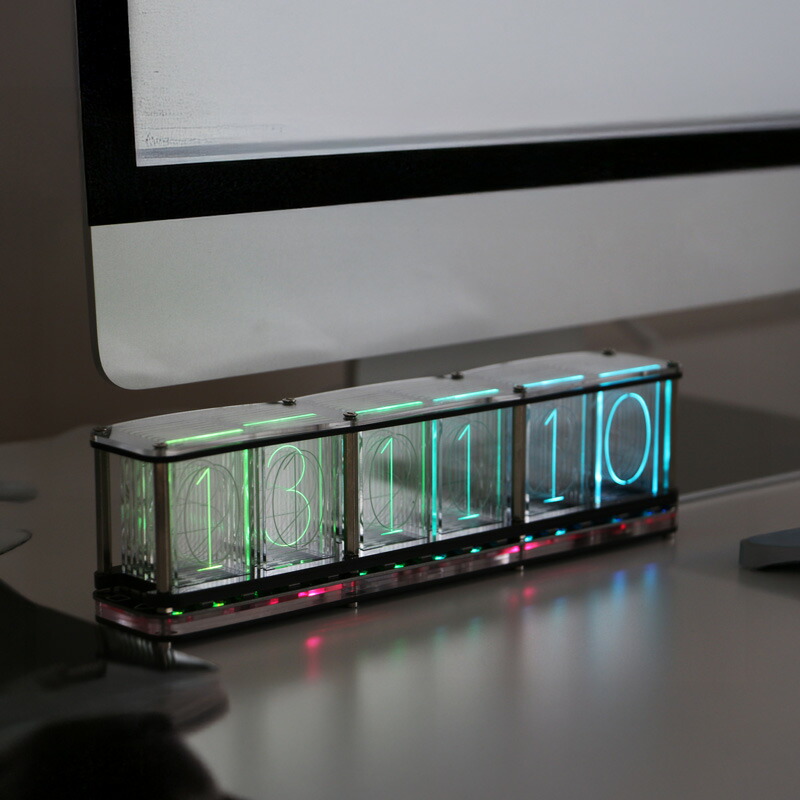 楽天市場】RGB Tube Clock アールジービー チューブ クロック ニキシー