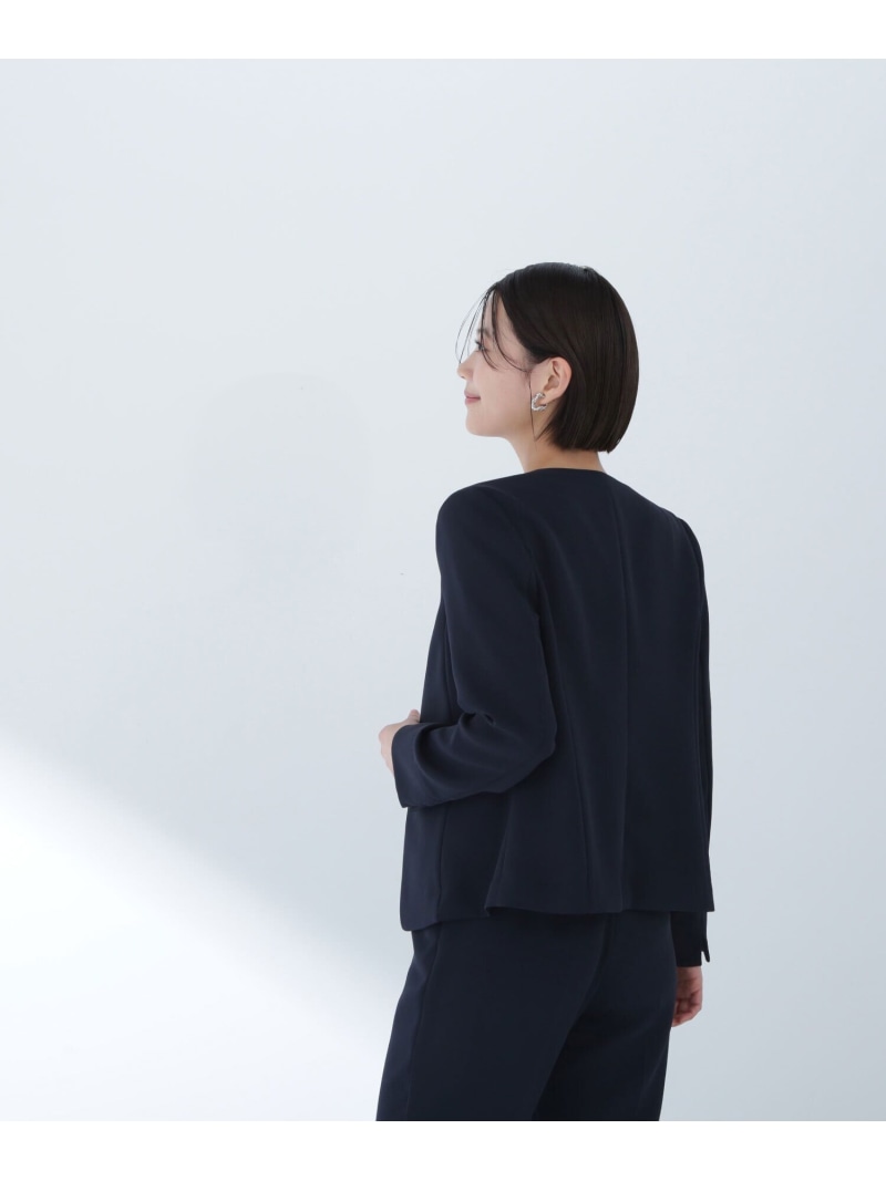楽天市場】【SALE／60%OFF】ドビーツイル SETUP ノーカラージャケット