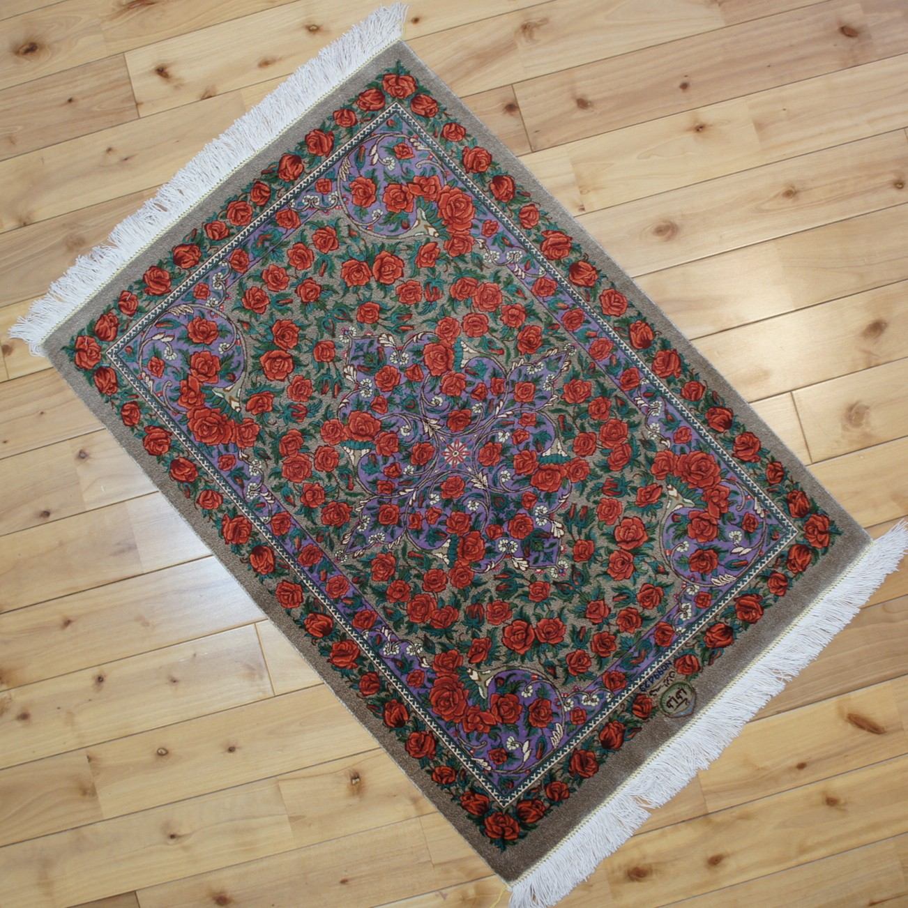 楽天市場】ペルシャ絨毯 【本物イラン産】 クム シルク タバタバイ工房