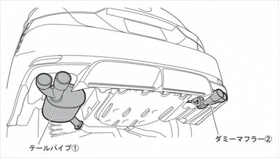 楽天市場】カムリ AXVH70 WSグレード ドレスアップマフラー : Autostyle