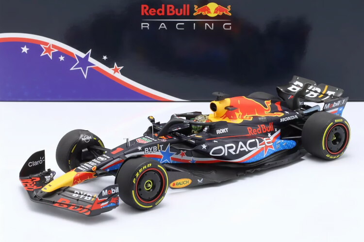 楽天市場】ミニチャンプス 1/18 レッドブル RB19 #1 優勝 USA GP