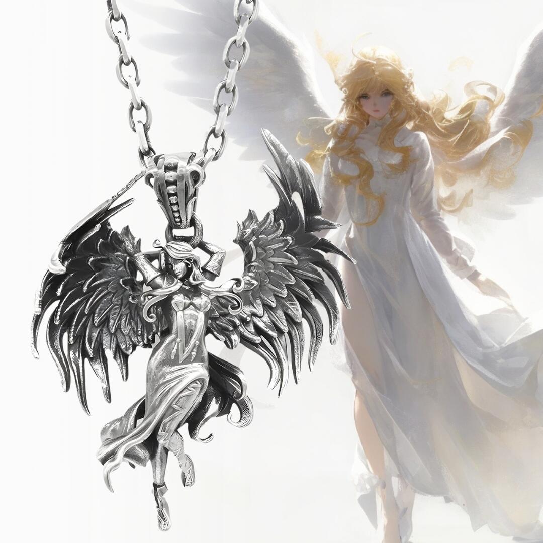 楽天市場】【S特価】レディース ネックレス 堕天使のシルバー