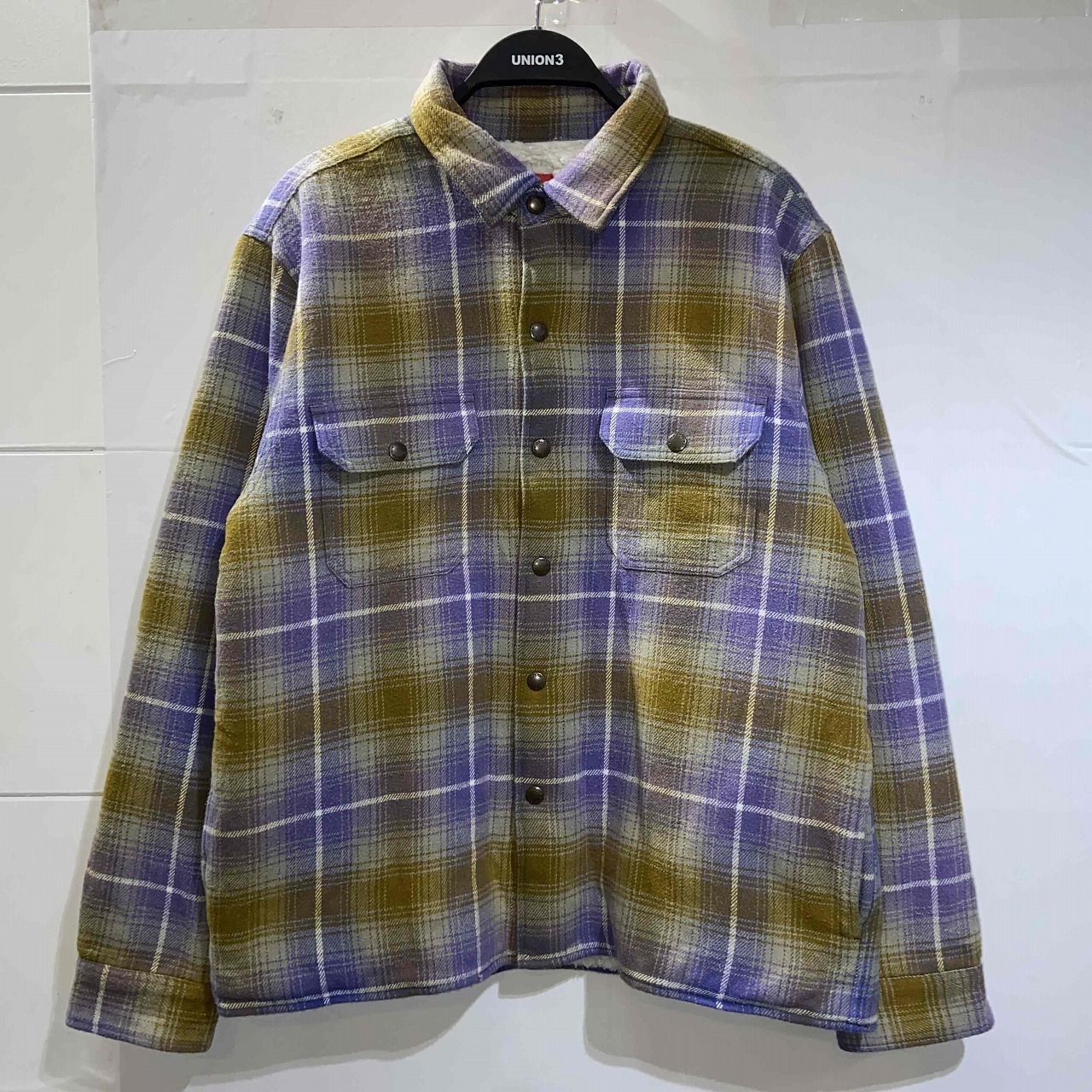 楽天市場】Supreme 22aw Shearling Lined Flannel Shirt Size-M