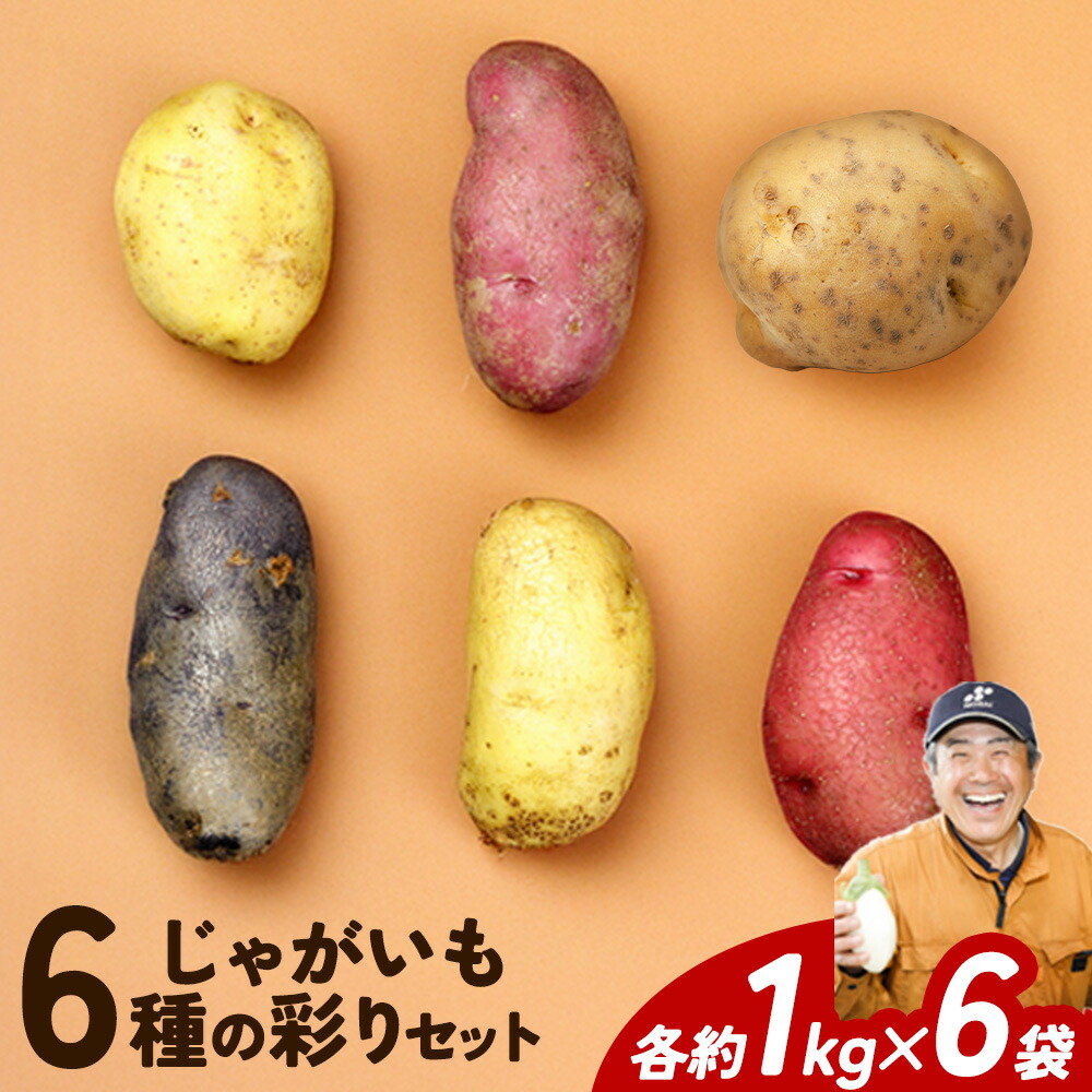 楽天市場】【ふるさと納税】じゃがいも6種の彩りセット 1kg × 6袋 元木