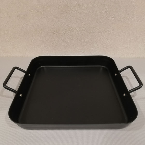 楽天市場】【取寄品】 IHでもガスでも使える鉄製角型プレート 25×25cm