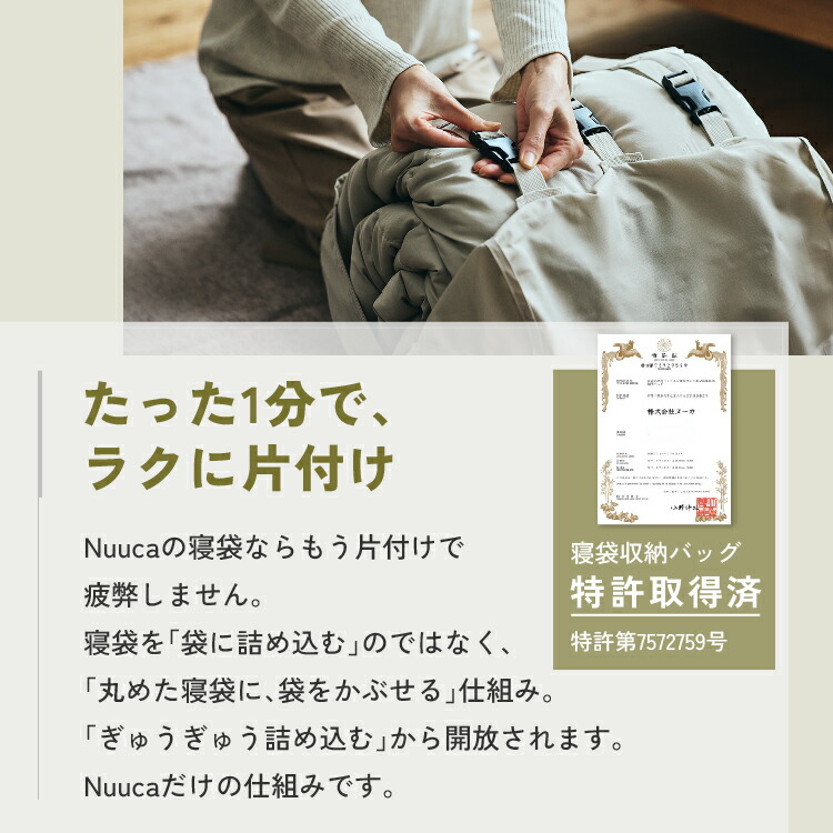 楽天市場】Nuuca 寝袋 防災 来客用 布団セット Nuuca Sleep Max【ISO