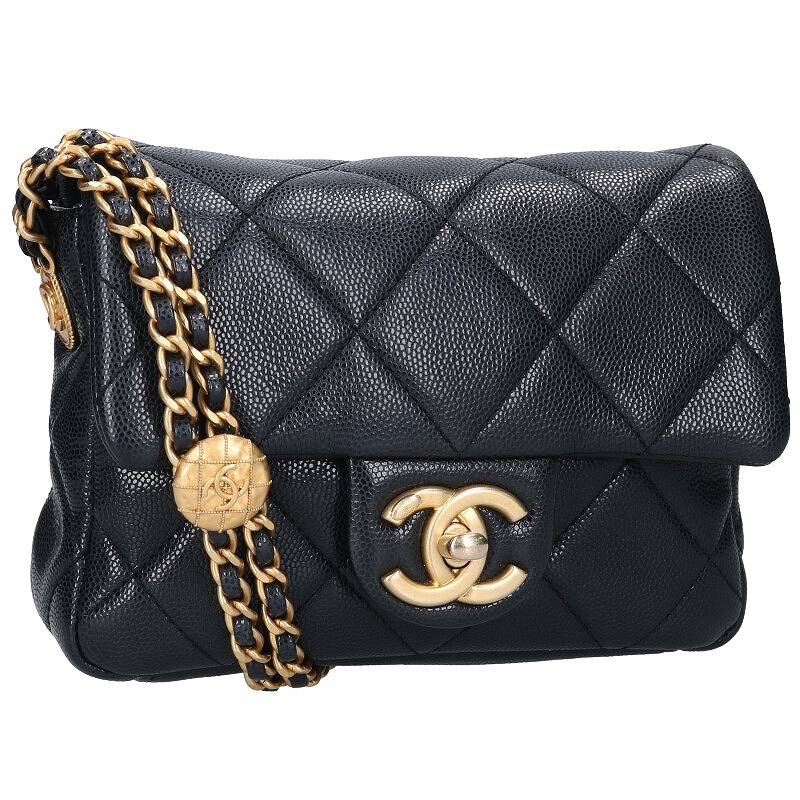 楽天市場】chanel シャネル ミニマトラッセ キャビアスキンの通販