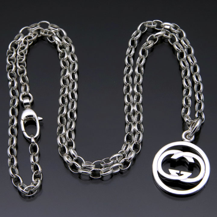 楽天市場】グッチ ネックレス GUCCI ペンダント シルバー アクセサリー
