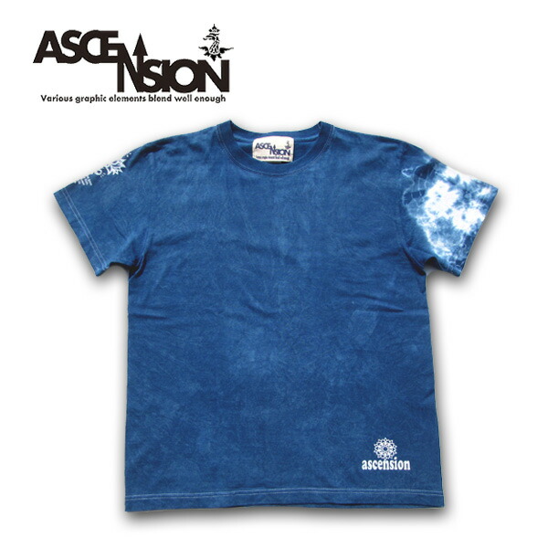 楽天市場】藍染め Tシャツ インディゴ染め タイダイTシャツ シルク