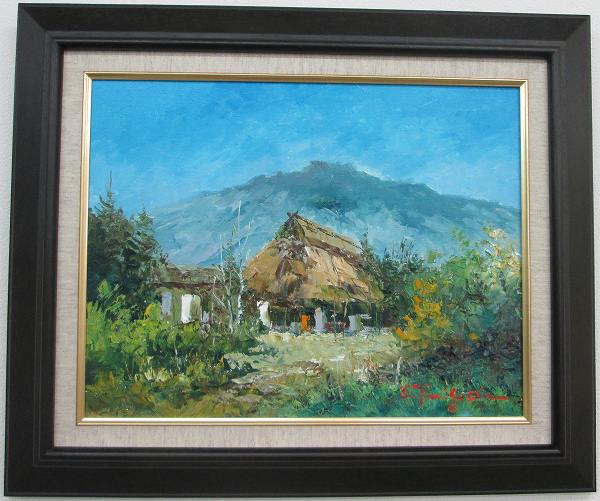 楽天市場】「信州風景」谷口春彦（F6サイズ油彩画[油絵]・日本風景画