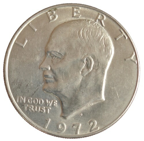 楽天市場】アメリカアイゼンハワー1ドル白銅貨1972年-D : 紅林コイン