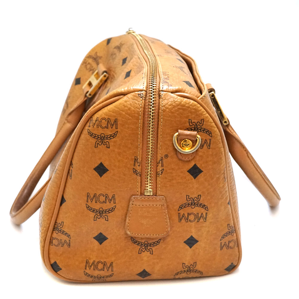 楽天市場】エムシーエム MCM ミニボストンバッグ ブラウン 鞄【中古