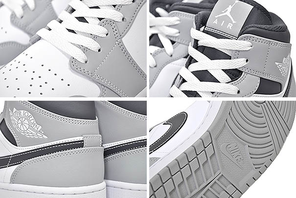 楽天市場】NIKE AIR JORDAN 1 MID lt smoke grey/white-anthracite