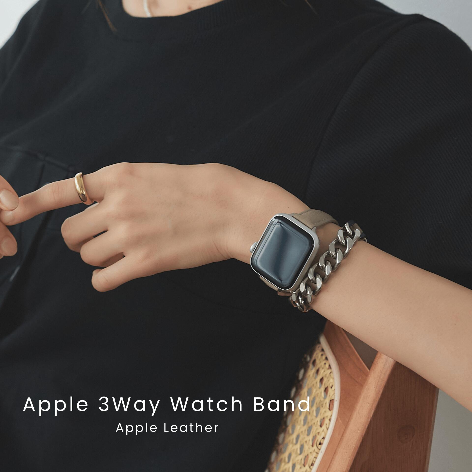 楽天市場】3Way Apple Watch バンド 二重 レザー レディース LOVST