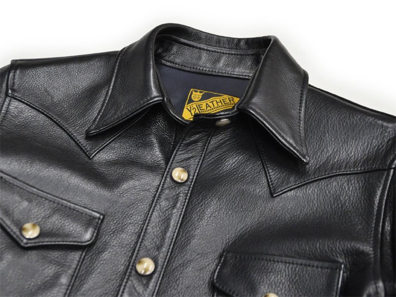 楽天市場】【Y'2 LEATHER/ワイツーレザー】レザーシャツ/ SS-13 STEER
