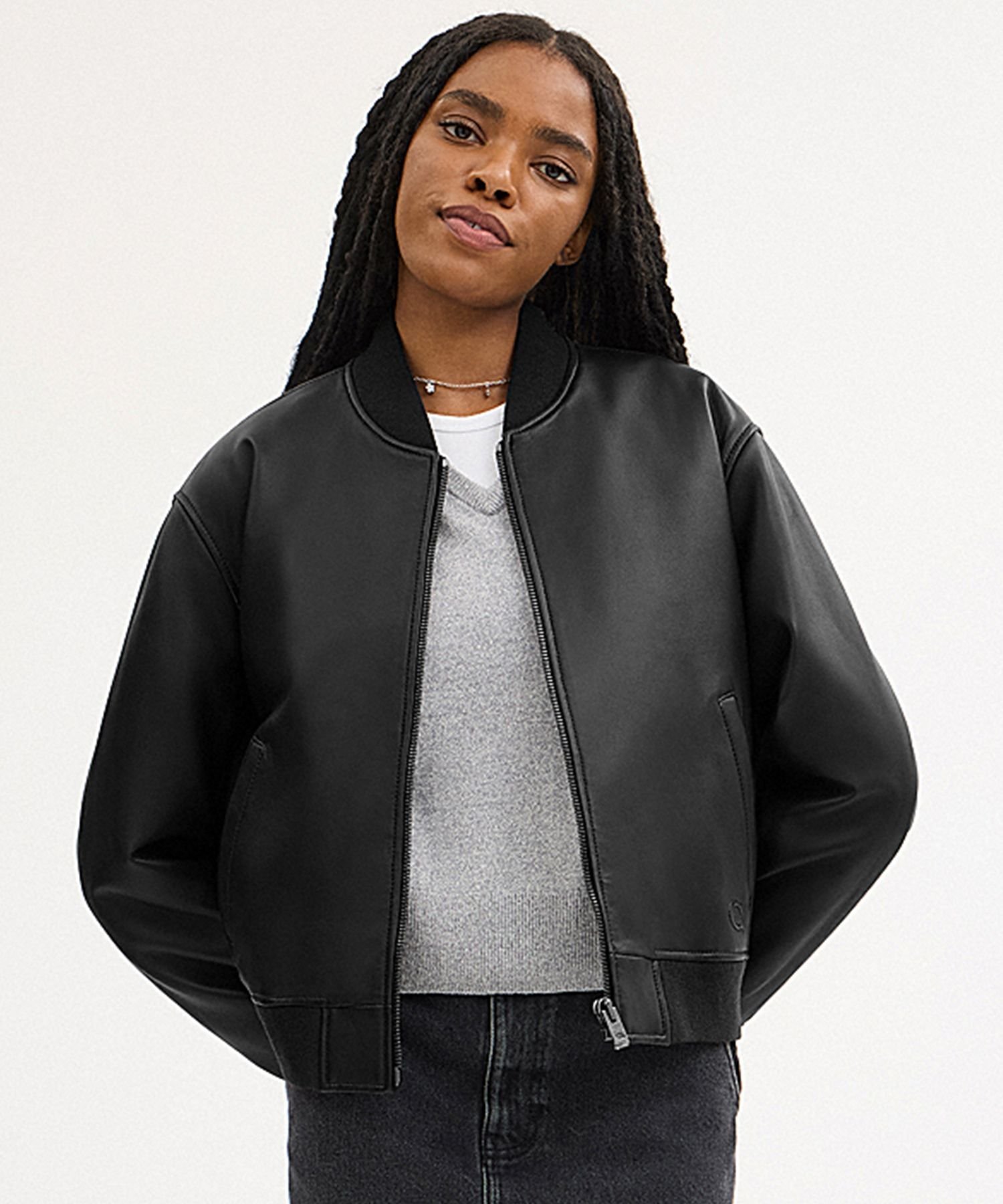 COACH Championコラボ ブラックレザーシングルライダースリバーシブル