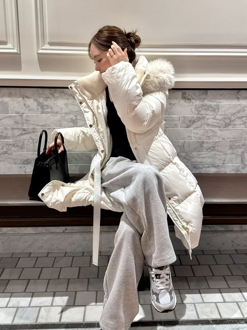 FRAY I.D｜フードファーロングダウンコート | Rakuten Fashion(楽天
