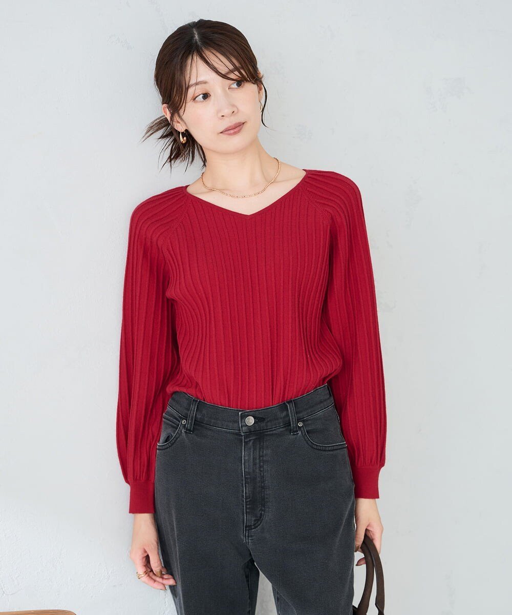 楽天市場】プリーツ（カラーレッド）（トップス｜レディース