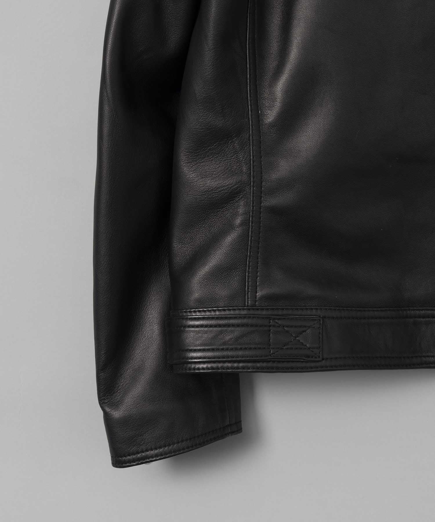 MAISON SPECIAL｜Dress-Fit Sheep Leather Single Rider Jacket